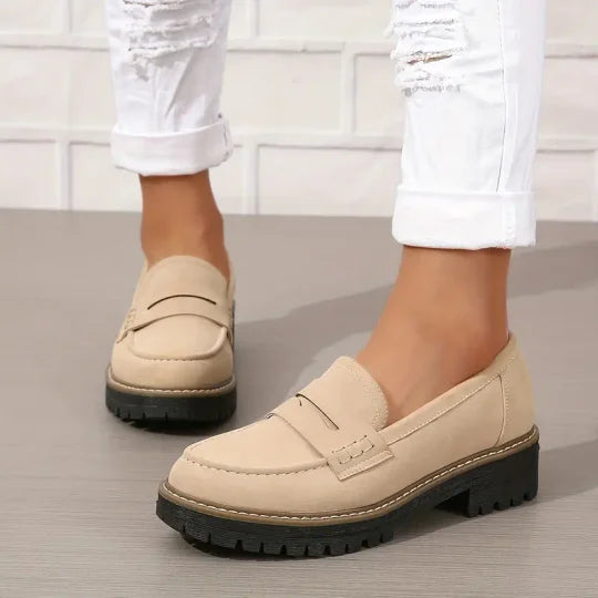 Komfortable chunky platform slip-on sko til kvinder 